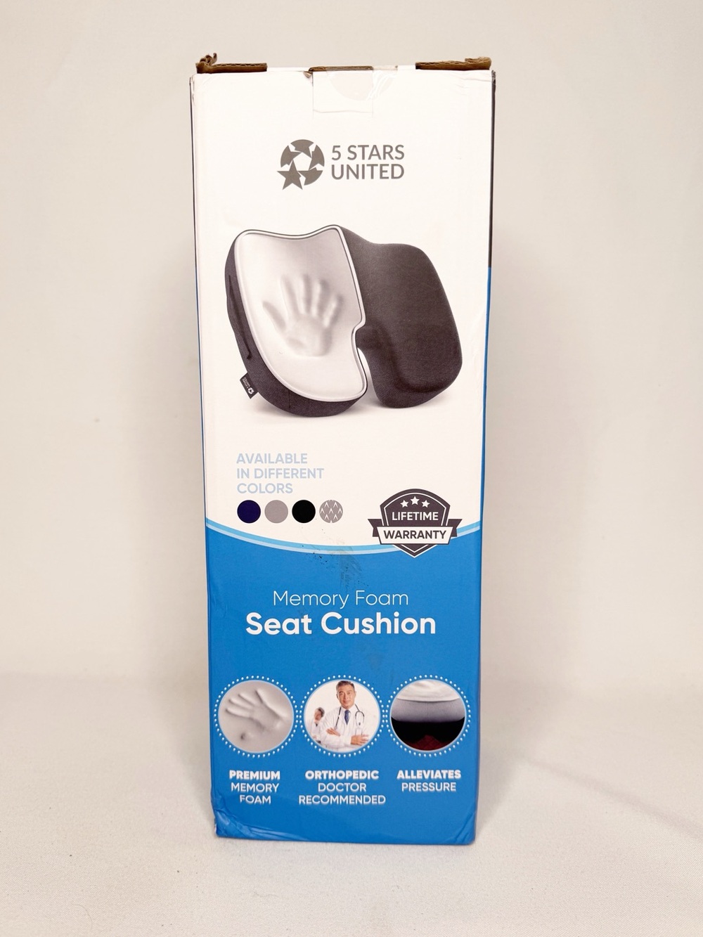 5 Stars United Memory Foam Sear Cushion NIB